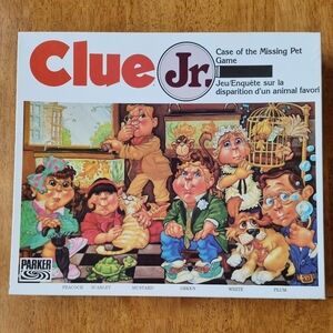 1989 Clue Jr. Case of the Missing Pet Game